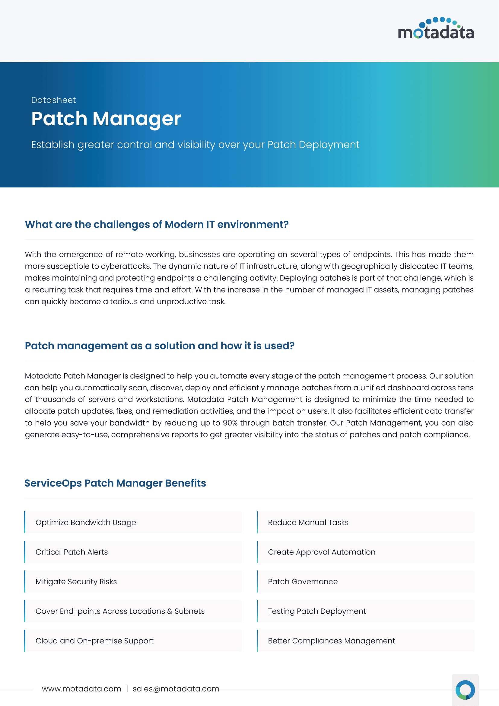 Motadata_Patch Management_Datasheet (Thumbnail) _Bulwark Technologies-1