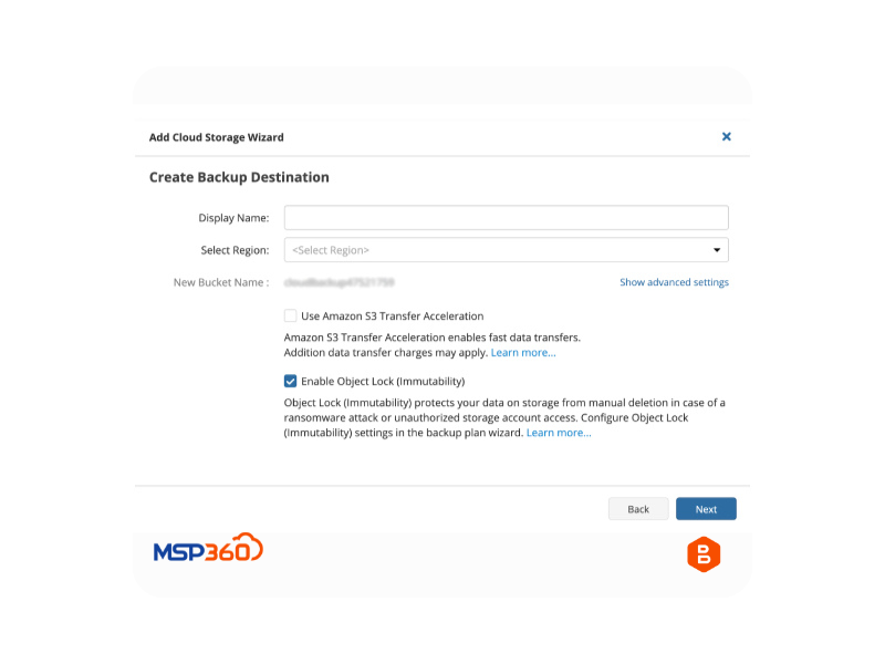 MSP360_Object Lock (Immutability) for Microsoft 365 Backup and Google Workspace (5)_Bulwark Technologies